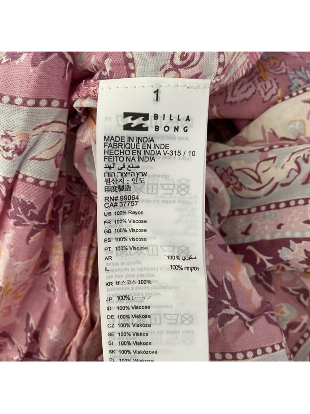 NWT Billabong Cosmos Pink Boho Maxi Dress - Picture 11 of 15
